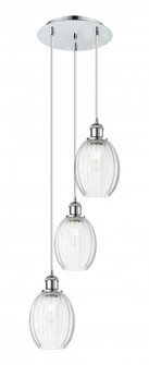 Preston Bulb - 3 Light - 13 inch - Polished Chrome - Cord Hung - Multi Pendant (3442|113B-3P-PC-G459-6CL)