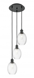 Preston Bulb - 3 Light - 13 inch - Matte Black - Cord Hung - Multi Pendant (3442|113B-3P-BK-G459-6CL)