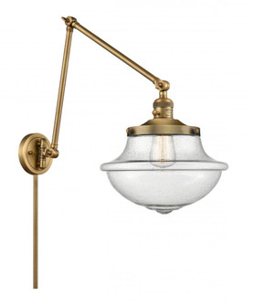 Oxford - 1 Light - 12 inch - Brushed Brass -Adjustable Swing Arm (3442|238-BB-G544)