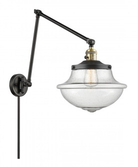 Oxford - 1 Light - 12 inch - Black Antique Brass -Adjustable Swing Arm (3442|238-BAB-G544)