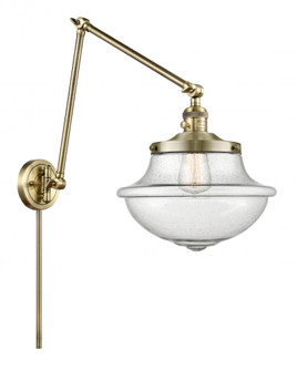 Oxford - 1 Light - 12 inch - Antique Brass -Adjustable Swing Arm (3442|238-AB-G544)