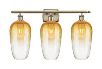 Brookhaven Flute - 3 Light - 27 inch - Antique Brass - Bath Vanity Light (3442|516-3W-AB-G484-7AM)