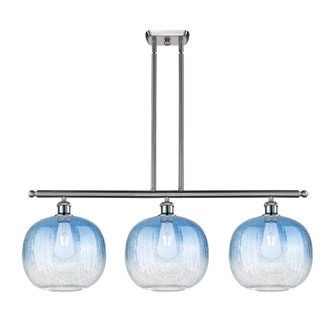 Brookhaven Sphere - 3 Light - 37 inch - Brushed Satin Nickel - Stem Hung - Island Light (3442|516-3I-SN-G481-10SB)
