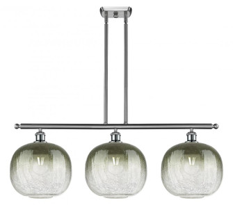 Brookhaven Sphere - 3 Light - 37 inch - Brushed Satin Nickel - Stem Hung - Island Light (3442|516-3I-SN-G481-10SL)