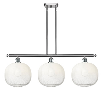 Brookhaven Sphere - 3 Light - 37 inch - Brushed Satin Nickel - Stem Hung - Island Light (3442|516-3I-SN-G481-10OP)