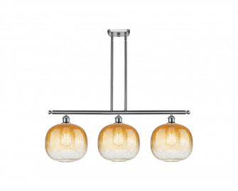 Brookhaven Sphere - 3 Light - 37 inch - Brushed Satin Nickel - Stem Hung - Island Light (3442|516-3I-SN-G481-10AM)