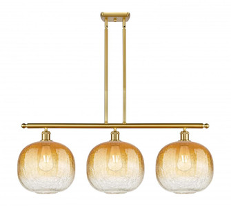 Brookhaven Sphere - 3 Light - 37 inch - Satin Gold - Stem Hung - Island Light (3442|516-3I-SG-G481-10AM)