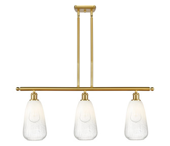 Brookhaven Almond - 3 Light - 36 inch - Satin Gold - Stem Hung - Island Light (3442|516-3I-SG-G480-6OP)
