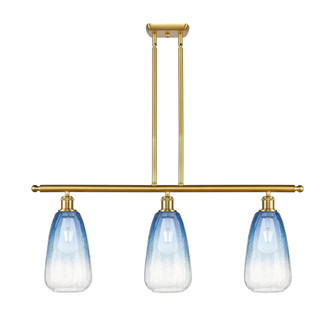 Brookhaven Almond - 3 Light - 36 inch - Satin Gold - Stem Hung - Island Light (3442|516-3I-SG-G480-6SB)