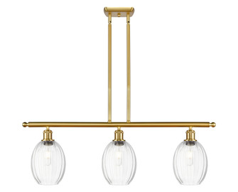 Preston Bulb - 3 Light - 36 inch - Satin Gold - Stem Hung - Island Light (3442|516-3I-SG-G459-6CL)