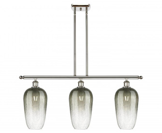 Brookhaven Flute - 3 Light - 36 inch - Polished Nickel - Stem Hung - Island Light (3442|516-3I-PN-G484-7SL)