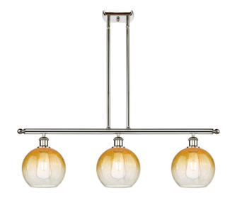 Brookhaven Globe - 3 Light - 36 inch - Polished Nickel - Stem Hung - Island Light (3442|516-3I-PN-G483-8AM)