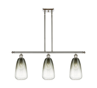 Brookhaven Almond - 3 Light - 36 inch - Polished Nickel - Stem Hung - Island Light (3442|516-3I-PN-G480-6SL)