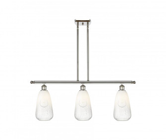 Brookhaven Almond - 3 Light - 36 inch - Polished Nickel - Stem Hung - Island Light (3442|516-3I-PN-G480-6OP)