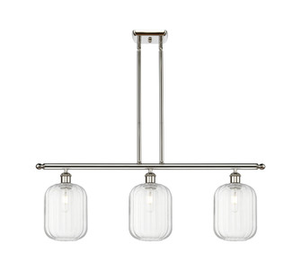 Preston Cylinder - 3 Light - 36 inch - Polished Nickel - Stem Hung - Island Light (3442|516-3I-PN-G460-7CL)
