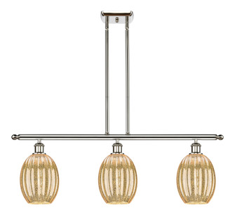 Preston Bulb - 3 Light - 36 inch - Polished Nickel - Stem Hung - Island Light (3442|516-3I-PN-G459-6ME)
