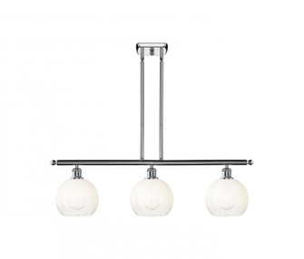 Brookhaven Globe - 3 Light - 36 inch - Polished Chrome - Stem Hung - Island Light (3442|516-3I-PC-G483-8OP)