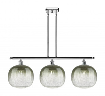 Brookhaven Sphere - 3 Light - 37 inch - Polished Chrome - Stem Hung - Island Light (3442|516-3I-PC-G481-10SL)