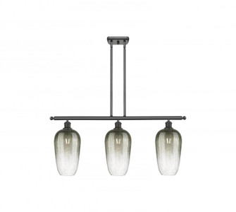 Brookhaven Flute - 3 Light - 36 inch - Oil Rubbed Bronze - Stem Hung - Island Light (3442|516-3I-OB-G484-7SL)
