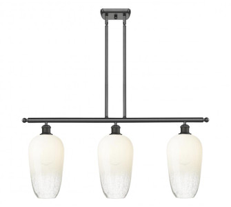 Brookhaven Flute - 3 Light - 36 inch - Oil Rubbed Bronze - Stem Hung - Island Light (3442|516-3I-OB-G484-7OP)