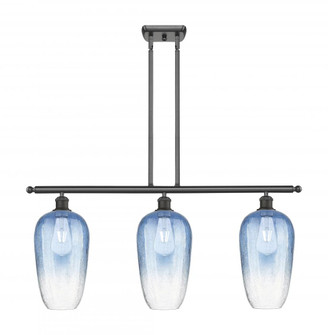 Brookhaven Flute - 3 Light - 36 inch - Oil Rubbed Bronze - Stem Hung - Island Light (3442|516-3I-OB-G484-7SB)