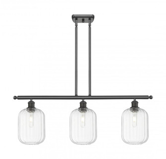 Preston Cylinder - 3 Light - 36 inch - Oil Rubbed Bronze - Stem Hung - Island Light (3442|516-3I-OB-G460-7CL)