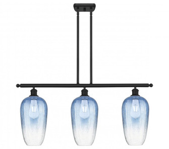 Brookhaven Flute - 3 Light - 36 inch - Matte Black - Stem Hung - Island Light (3442|516-3I-BK-G484-7SB)