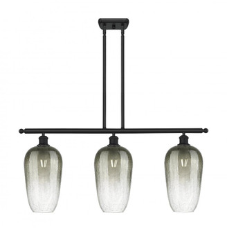 Brookhaven Flute - 3 Light - 36 inch - Matte Black - Stem Hung - Island Light (3442|516-3I-BK-G484-7SL)