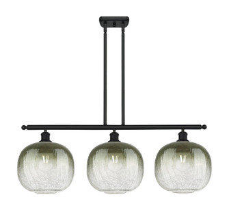 Brookhaven Sphere - 3 Light - 37 inch - Matte Black - Stem Hung - Island Light (3442|516-3I-BK-G481-10SL)