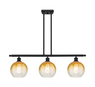 Brookhaven Globe - 3 Light - 36 inch - Matte Black - Stem Hung - Island Light (3442|516-3I-BK-G483-8AM)