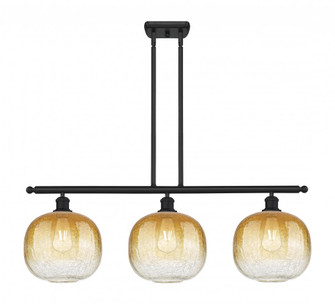 Brookhaven Sphere - 3 Light - 37 inch - Matte Black - Stem Hung - Island Light (3442|516-3I-BK-G481-10AM)