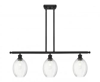 Preston Bulb - 3 Light - 36 inch - Matte Black - Stem Hung - Island Light (3442|516-3I-BK-G459-6CL)