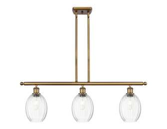 Preston Bulb - 3 Light - 36 inch - Brushed Brass - Stem Hung - Island Light (3442|516-3I-BB-G459-6CL)