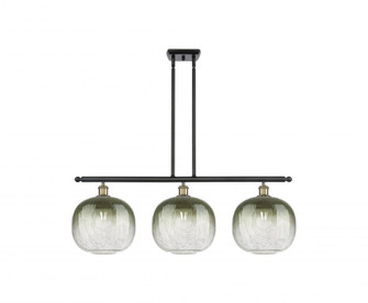 Brookhaven Sphere - 3 Light - 37 inch - Black Antique Brass - Stem Hung - Island Light (3442|516-3I-BAB-G481-10SL)