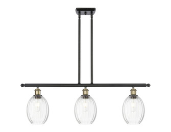 Preston Bulb - 3 Light - 36 inch - Black Antique Brass - Stem Hung - Island Light (3442|516-3I-BAB-G459-6CL)