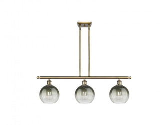 Brookhaven Globe - 3 Light - 36 inch - Antique Brass - Stem Hung - Island Light (3442|516-3I-AB-G483-8SL)