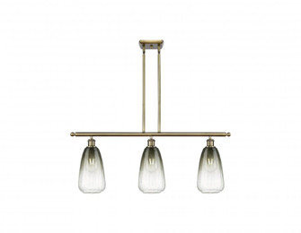 Brookhaven Almond - 3 Light - 36 inch - Antique Brass - Stem Hung - Island Light (3442|516-3I-AB-G480-6SL)