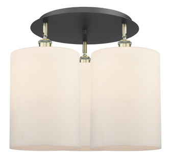 Cobbleskill - 3 Light - 21 inch - Black Antique Brass - Semi-Flush Mount (3442|516-3C-BAB-G111-L)