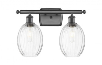 Preston Bulb - 2 Light - 16 inch - Oil Rubbed Bronze - Bath Vanity Light (3442|516-2W-OB-G459-6CL)