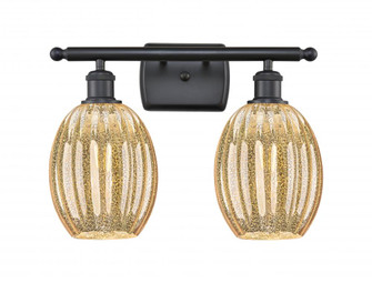 Preston Bulb - 2 Light - 16 inch - Matte Black - Bath Vanity Light (3442|516-2W-BK-G459-6ME)
