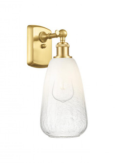Brookhaven Almond - 1 Light - 6 inch - Satin Gold - Sconce (3442|516-1W-SG-G480-6OP)