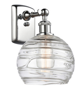 Athens Deco Swirl - 1 Light - 8 inch - Polished Chrome - Sconce (3442|516-1W-PC-G1213-8CL)