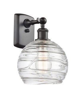 Athens Deco Swirl - 1 Light - 8 inch - Oil Rubbed Bronze - Sconce (3442|516-1W-OB-G1213-8CL)