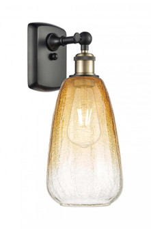 Brookhaven Almond - 1 Light - 6 inch - Black Antique Brass - Sconce (3442|516-1W-BAB-G480-6AM)