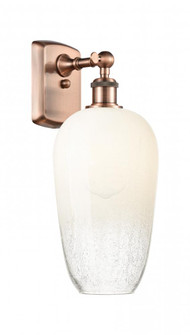 Brookhaven Flute - 1 Light - 7 inch - Antique Copper - Sconce (3442|516-1W-AC-G484-7OP)