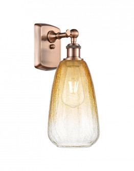 Brookhaven Almond - 1 Light - 6 inch - Antique Copper - Sconce (3442|516-1W-AC-G480-6AM)
