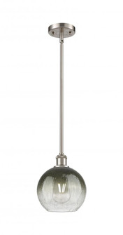 Brookhaven Globe - 1 Light - 8 inch - Brushed Satin Nickel - Stem hung - Mini Pendant (3442|516-1S-SN-G483-8SL)
