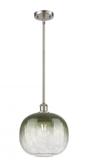 Brookhaven Sphere - 1 Light - 11 inch - Brushed Satin Nickel - Stem hung - Mini Pendant (3442|516-1S-SN-G481-10SL)