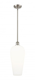 Chelsea - 1 Light - 8 inch - Brushed Satin Nickel - Stem hung - Mini Pendant (3442|516-1S-SN-G456-8WH)