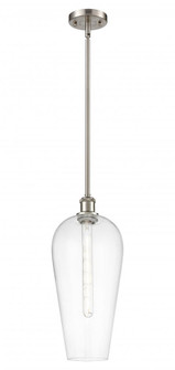 Chelsea - 1 Light - 8 inch - Brushed Satin Nickel - Stem hung - Mini Pendant (3442|516-1S-SN-G456-8CL)